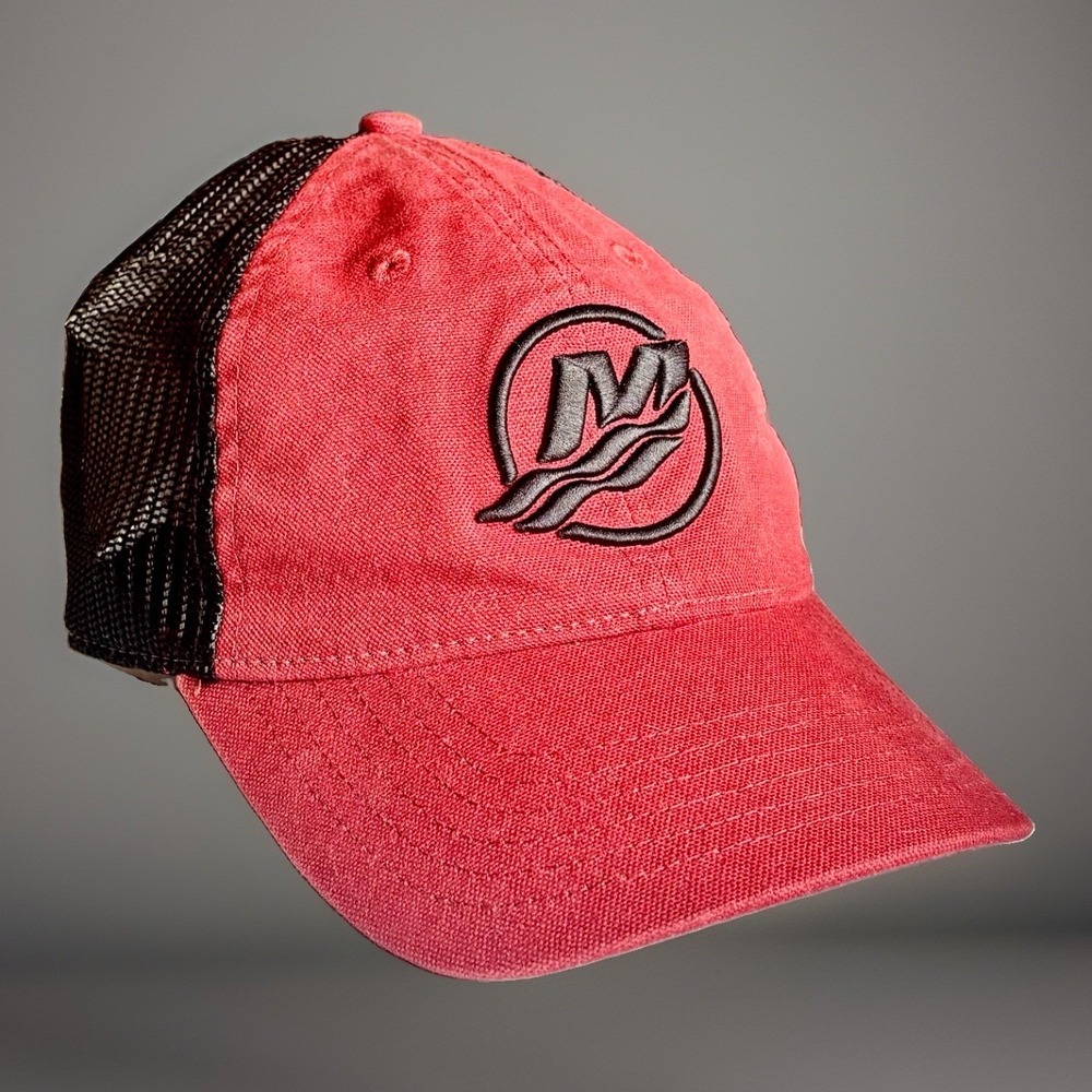 MERCURY OUTBOARDS CLASSIC CAP VINTAGE RED HAT CAP